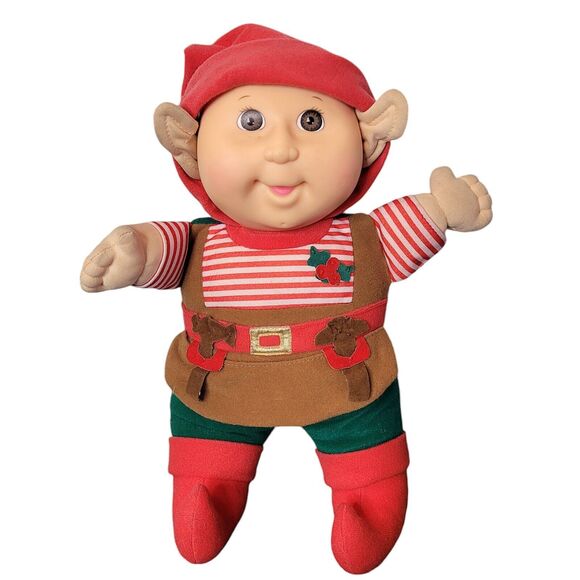 Vintage Cabbage Patch Kids Elf Baby Doll Stuffed 13” Christmas 1992 - Picture 1 of 9